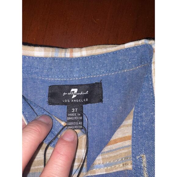 NWT 7 for all man kimd Button Up 3T - Picture 2 of 4